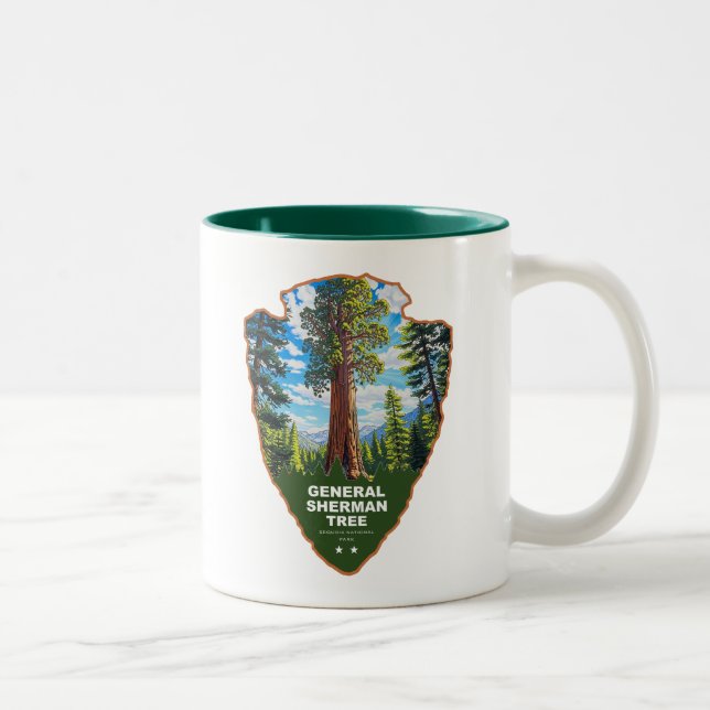General Sherman Tree Sequoia NP Arrowhead Two-Tone Coffee Mug (Right)