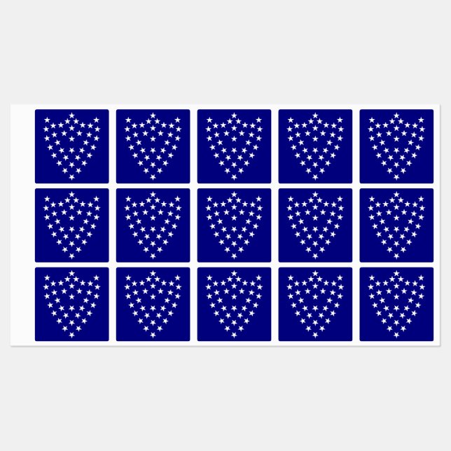 General Sherman's Battle Flag Stickers Sheet (Sheet)