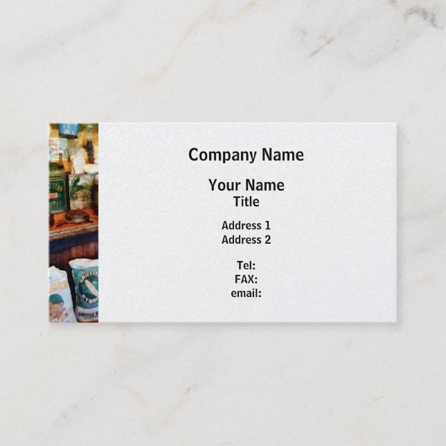 General Store - Platinum Finish Business Card (Front)