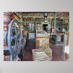 General Store - Virginia City Ghost Town - Montana Poster