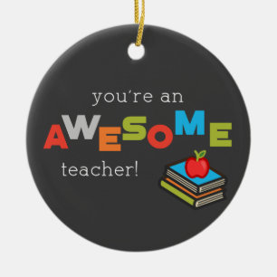 General Teacher Appreciation Day, Awesome Ceramic Tree Decoration