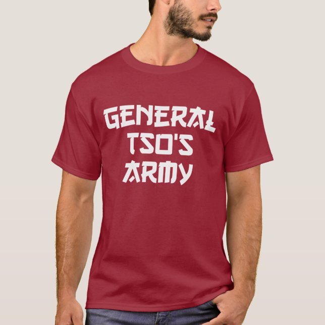 General Tso's Army dark t-shirt (Front)