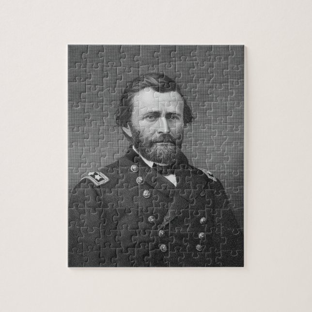 General Ulysses Simpson Grant, engraved after a da Jigsaw Puzzle (Vertical)