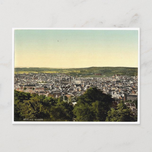 General view, Aachen, the Rhine, Germany classic P Postcard (Front)