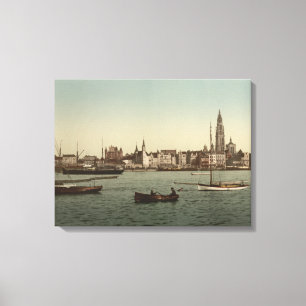 General View of Antwerp II, Belgium Canvas Print