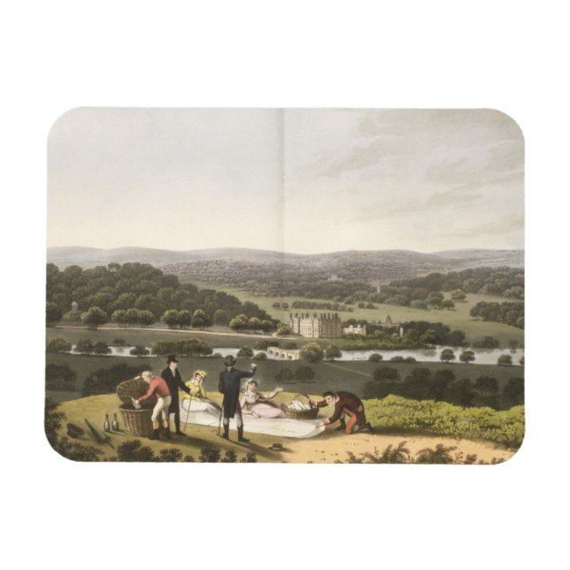 General View of Longleat from the Prospect Hill, f Magnet (Horizontal)