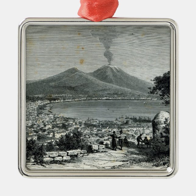 General View of Naples Metal Tree Decoration (Front)