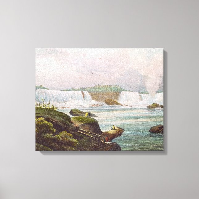 General View of Niagara Falls from Canadian Side Canvas Print (Front)