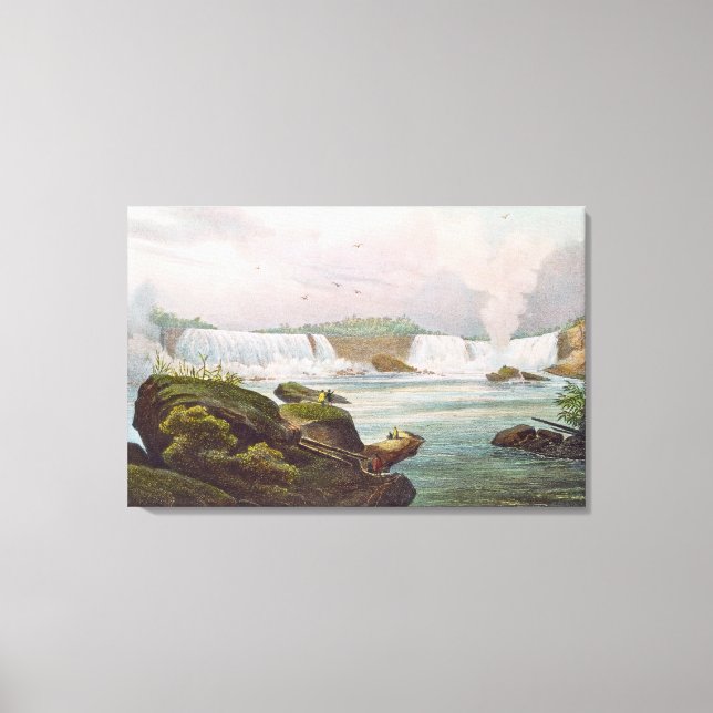 General View of Niagara Falls from Canadian Side Canvas Print (Front)