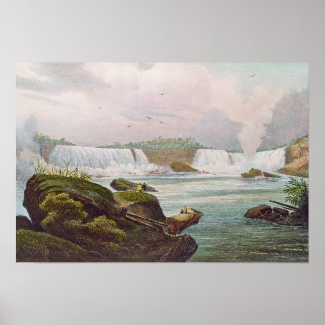 General View of Niagara Falls from Canadian Side Poster (Front)