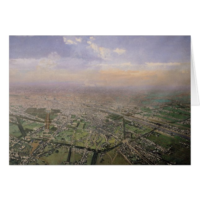 General view of Paris from a hot-air balloon (Front Horizontal)
