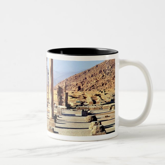 General view of the Apadana  founded c.518 BC Two-Tone Coffee Mug (Right)
