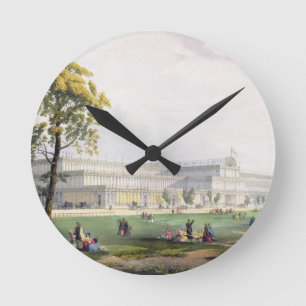 General view of the exterior of the building, in t round clock