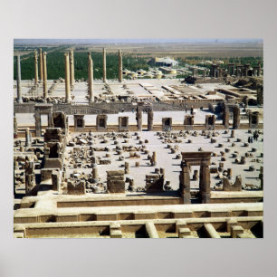 General view of the palace, Achaemenian Period Poster