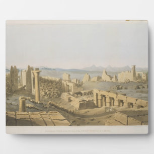 General View of the Ruins of the Great Temple of C Plaque
