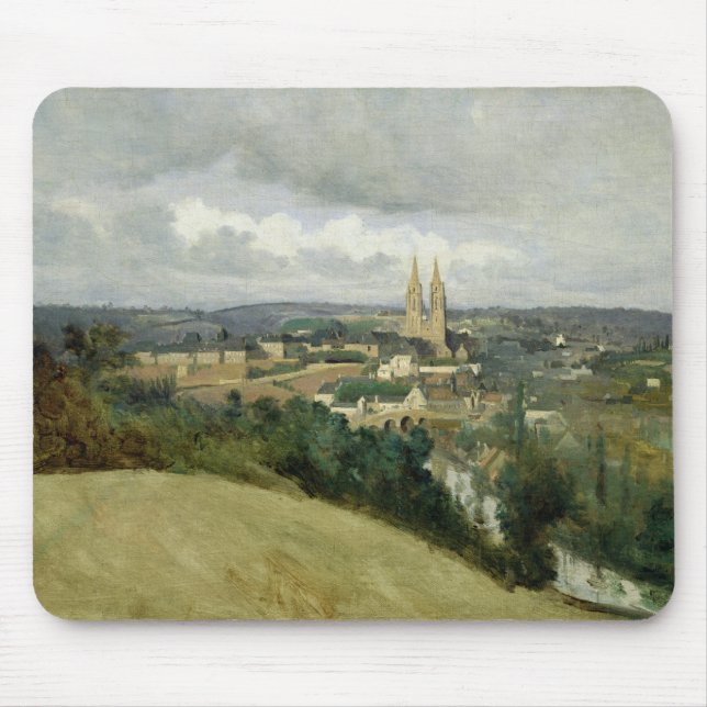 General View of the Town of Saint-Lo, c.1833 Mouse Pad (Front)
