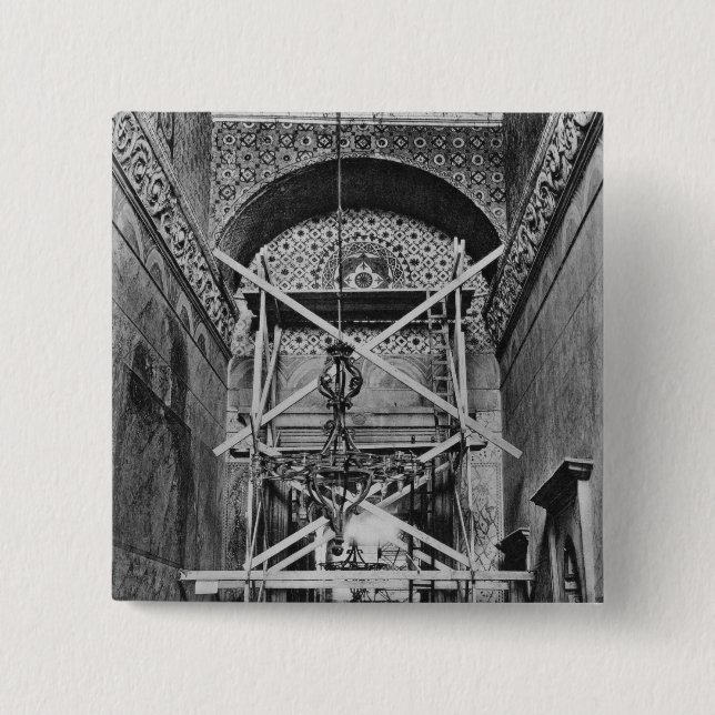 General view of the vestibule 15 cm square badge (Front)