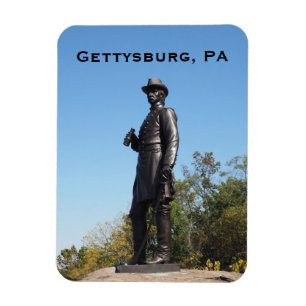 General Warren statue in Gettysburg PA Magnet