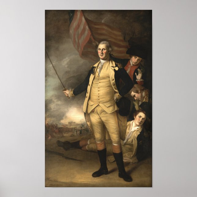 General Washington at the Battle of Princeton Poster (Front)