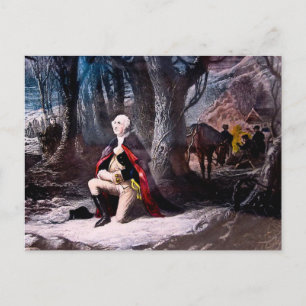 General Washington Praying at Valley Forge, PA Postcard