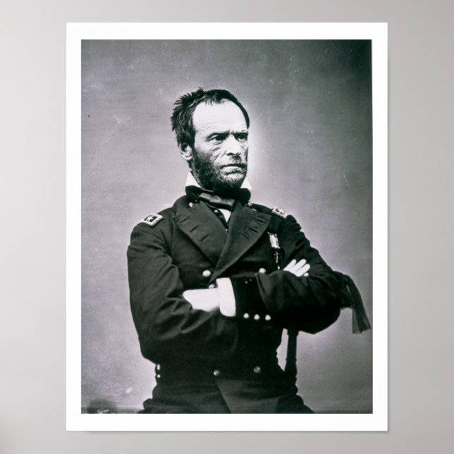 General William T. Sherman (1820-91) (b/w photo) Poster (Front)