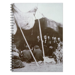 General William T. Sherman (1820-91) presides at t Notebook
