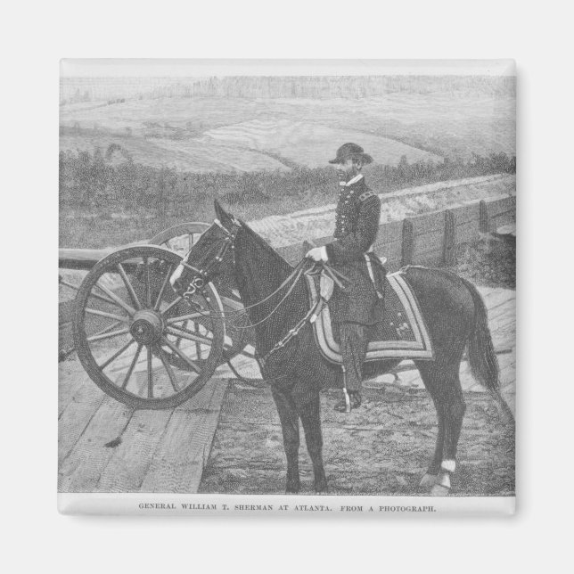 General William Tecumseh Sherman at Atlanta Magnet (Front)