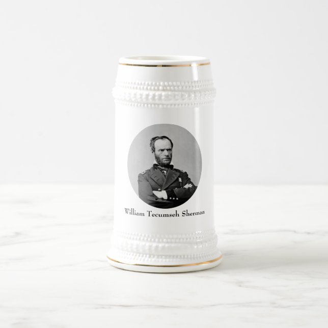 General William Tecumseh Sherman Beer Stein (Center)