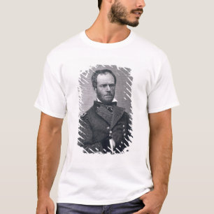 General William Tecumseh Sherman, engraved after a T-Shirt