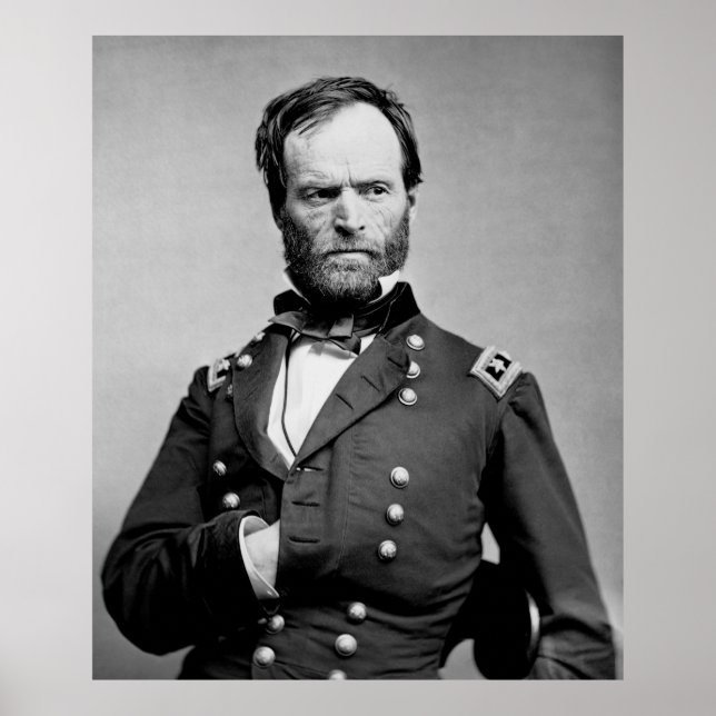GENERAL WILLIAM TECUMSEH SHERMAN of the UNION Poster (Front)