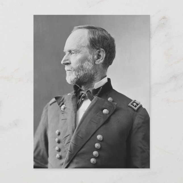 General William Tecumseh Sherman Postcard (Front)