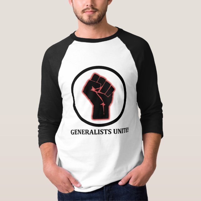 Generalists Unite, Men's T-Shirt (Front)