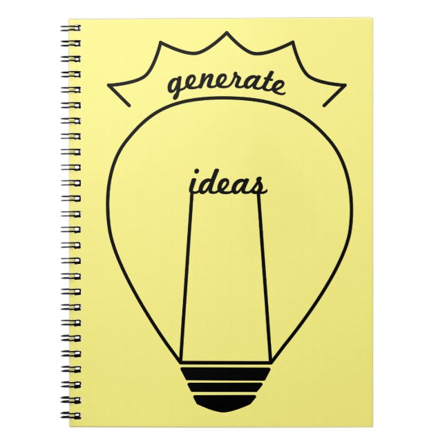 Generate Ideas Spiral Notebook (Front)