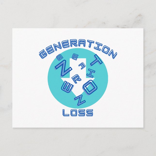Generation loss  postcard (Front)