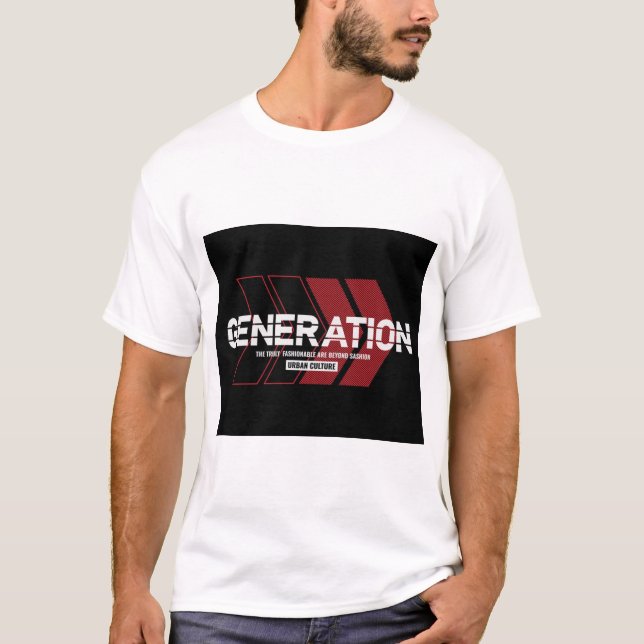 GENERATION. TEXT PRINTED T-SHIRT (Front)