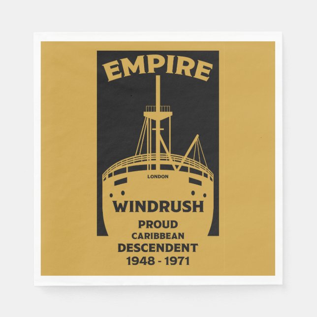 Generation Windrush Black History  Napkin (Front)