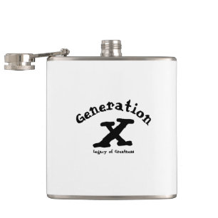 Generation X Vinyl Wrapped Flask