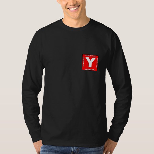 Generation Y Men's Long Sleeve T-Shirt (Front)