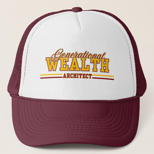 Generational Wealth Architect™ Crowned Legacy Trucker Hat (Front)