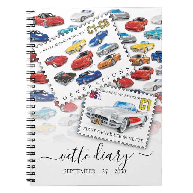GENERATIONS OF AUTOMOBILE ART NOTEBOOK (Front)