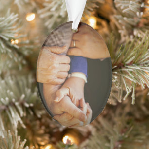 Generations of Hands Photo Legacy Keepsake Ornament