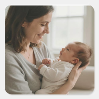 Generations of Love – Grandma & Baby Square Sticker