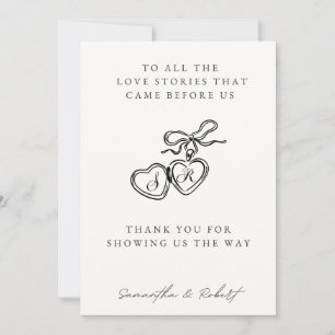 Generations of Love Wedding Table Card
