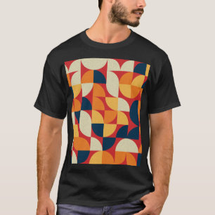 Generative Art: Colourful Quarter Circles T-Shirt