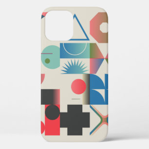 Generative design artwork graphics of bizarre comp iPhone 12 case