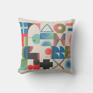 Generative design artwork graphics of bizarre comp cushion