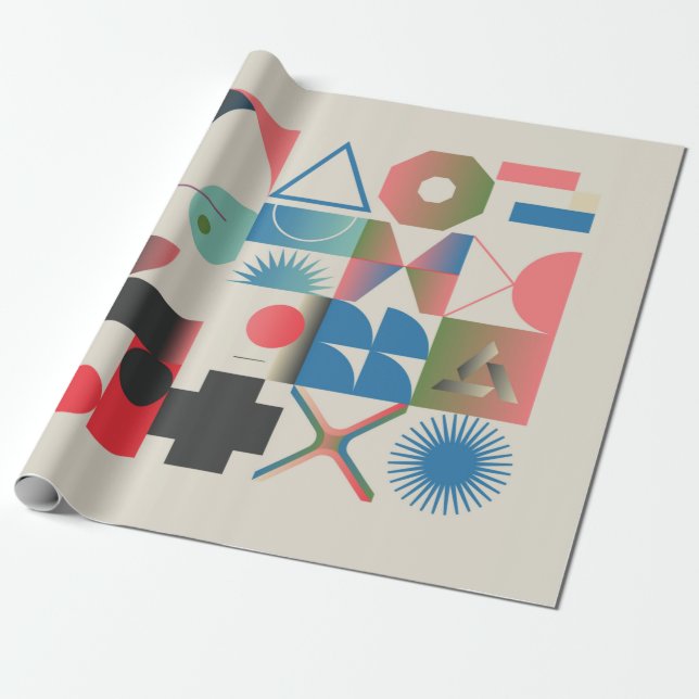 Generative design artwork graphics of bizarre comp wrapping paper (Unrolled)