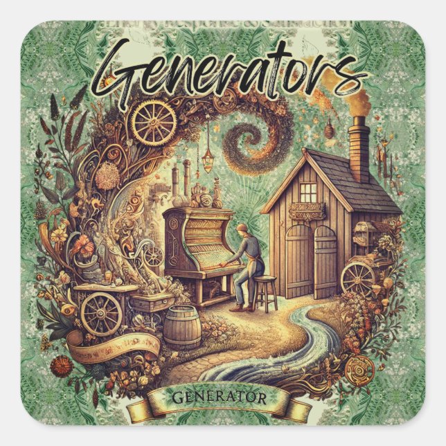 Generator Human Design  Square Sticker (Front)