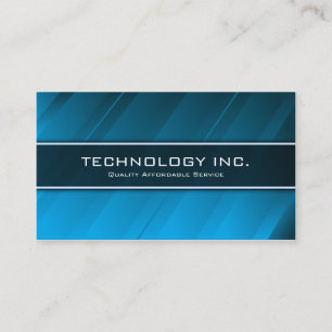 Generic Blue Shine Technology IT - Business Card
