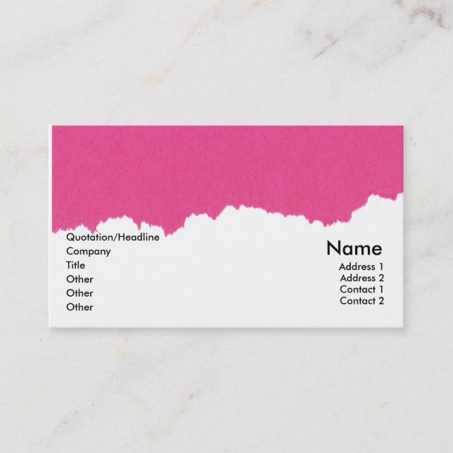 Generic Card (Front)